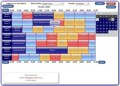 WebBookings TimeSheet View